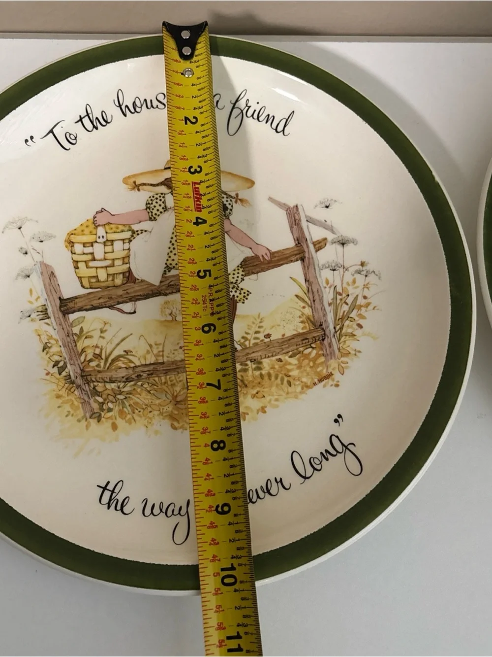 Vintage HOLLY HOBBIE Collector's Edition Plates 70's the time to be happy is now
